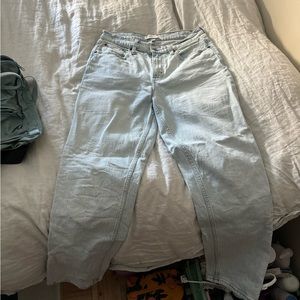 straight mid ride jeans